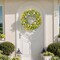 26" Summer Wreaths for Front Door Artificial Floral Wreath with Wildflowers Portulaca Summer Easter Decorations for Indoor Outdoor Window Wall Farmhouse Porch Home Decor Yellow and White